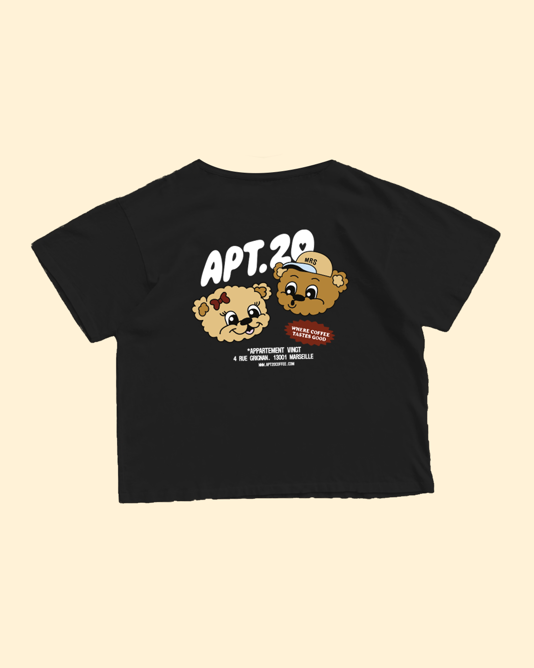 TEE-SHIRT MASCOTTE NOIR
